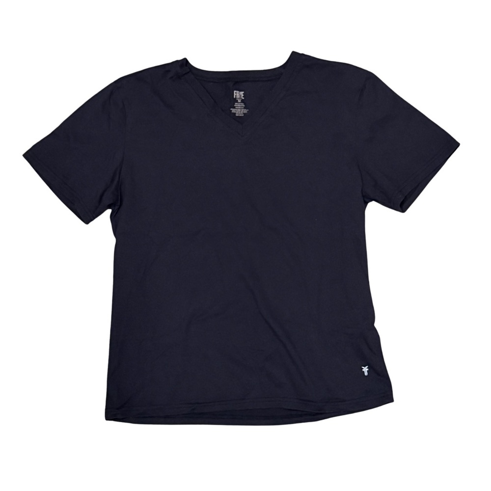 Frye Black V-Neck Short Sleeve Tee